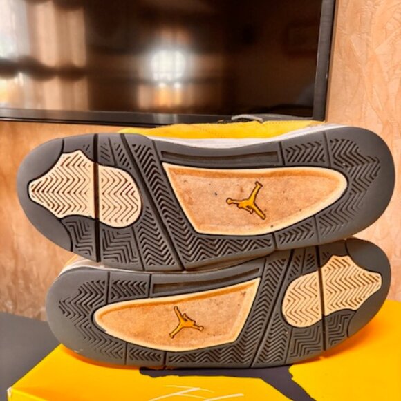 100% Authentic Guarantee Air Jordan 4 Retro Mid Lightning Yellow/Black Size 9 - Picture 7 of 9